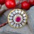 Victorian Diamond Finger Ring with Ruby